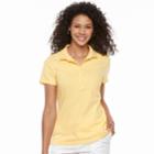 Women's Croft & Barrow&reg; Classic Polo, Size: Large, Gold