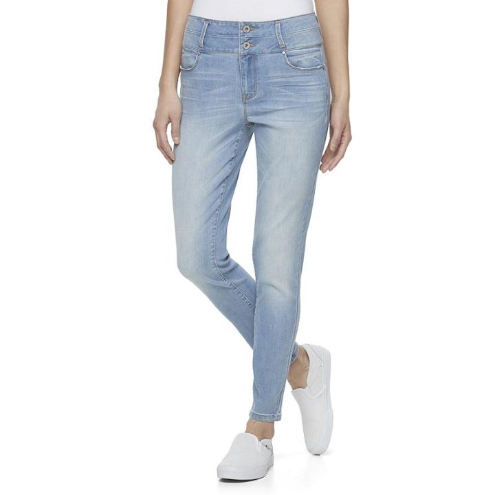 Juniors' Tinseltown Double Stack Jeggings, Girl's, Size: 13, Brt Blue