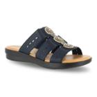 Easy Street Nori Women's Sandals, Size: Medium (5), Blue (navy)
