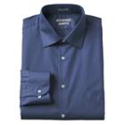 Men's Van Heusen Regular-fit Lux Sateen Dress Shirt, Size: 17.5-34/35, Blue (navy)