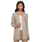 Women's Croft & Barrow&reg; Marled Colorblock Cardigan, Size: Medium, Brown