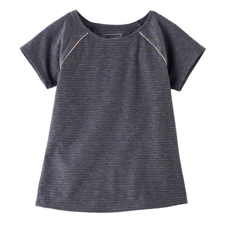 Girls 4-12 Jumping Beans&reg; Short-sleeved Slim-fit Tee, Size: 6, Grey Other