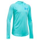 Girls 7-16 Under Armour Tech 1/4-zip Hoodie, Size: Xl, Red Overfl
