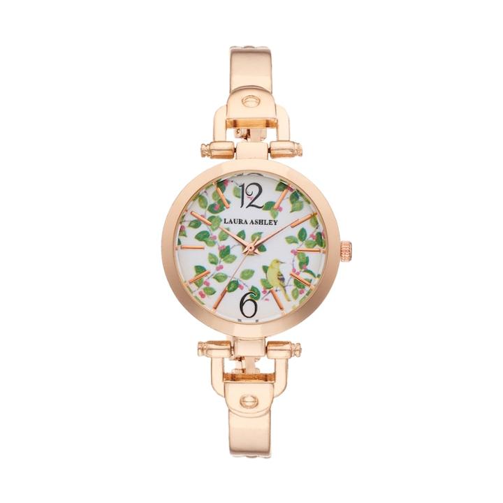 Laura Ashley Women's Avery Garden Watch, Size: Medium, Pink