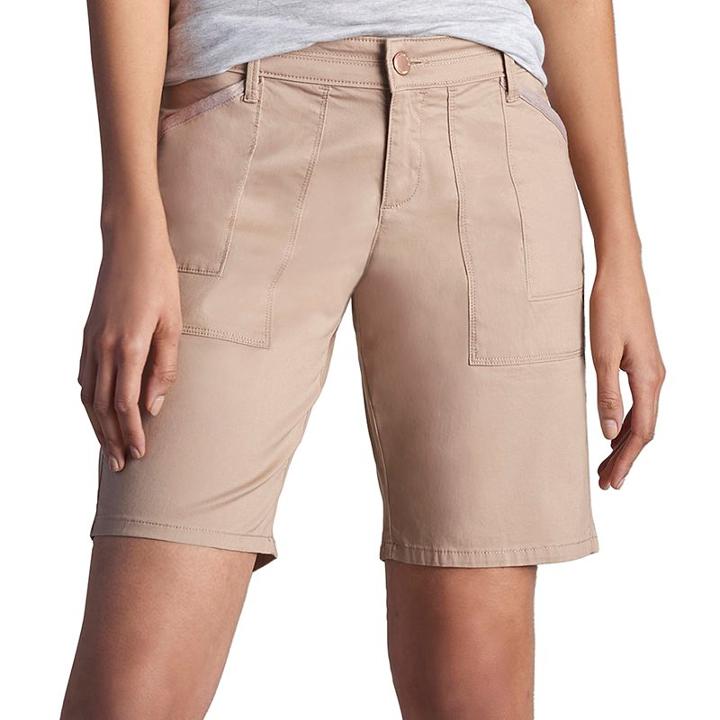 Petite Lee Cassia Bermuda Shorts, Women's, Size: 10 Petite, Lt Beige