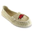 Women's Campus Cruzerz Arkansas Razorbacks Sparkle Cabo Slip-on Shoes, Size: 7, Beig/green (beig/khaki)