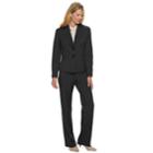 Women's Le Suit Crepe Jacket & Pant Suit, Size: 6, Black