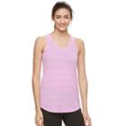 Women's Tek Gear&reg; Stripe Racerback Tank, Size: Large, Lt Purple