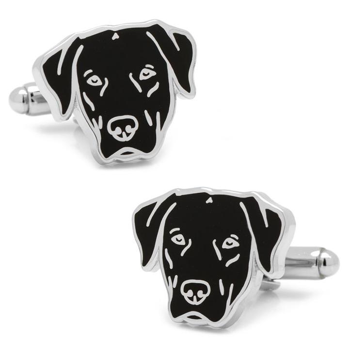 Black Lab Cuff Links, Men's