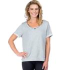 Women's Pl Movement By Pink Lotus Strappy Short Sleeve Yoga Top, Size: Xl, Grey Other