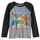 Boys 4-12 Jumping Beans&reg; Transformers Livin' Up To The Hype Raglan Graphic Tee, Size: 10, Grey