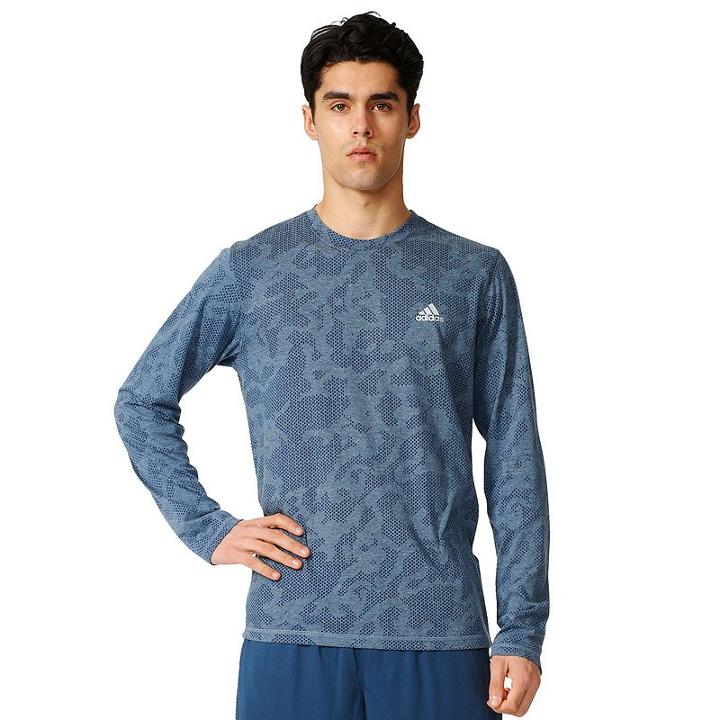 Men's Adidas Camouflage Burnout Tee, Size: Medium, Silver