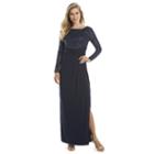 Women's Chaps Sequin Empire Evening Gown, Size: 2, Blue (navy)