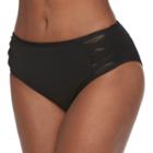 Women's Apt. 9&reg; Lattice Hipster Bikini Bottoms, Size: Small, Black