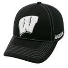 Adult Top Of The World Wisconsin Badgers Dynamic Performance One-fit Cap, Men's, Black