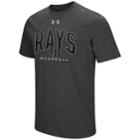 Men's Under Armour Tampa Bay Rays Reflective Arch Tee, Size: Medium, Dark Grey