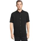 Big & Tall Van Heusen Classic-fit Dobby Button-down Shirt, Men's, Size: L Tall, Black