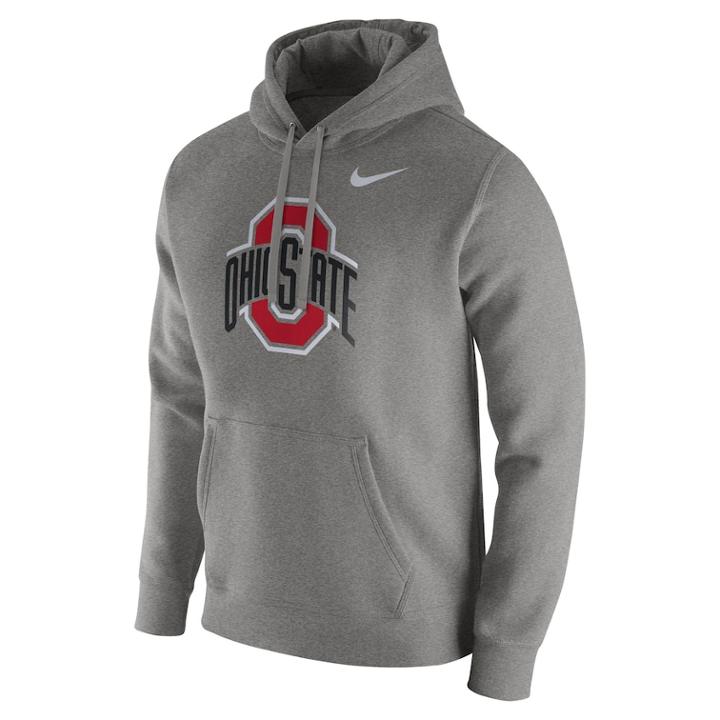 Men's Nike Ohio State Buckeyes Club Hoodie, Size: Xxl, Gray