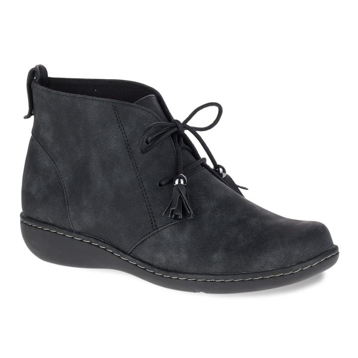 Soft Style By Hush Puppies Jinger Women's Ankle Boots, Size: 5.5 Med, Black