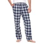 Big & Tall Croft & Barrow&reg; Plaid Flannel Lounge Pants, Men's, Size: 2xb, Dark Blue