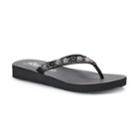 Women's Skechers Cali Meditation Daisy Delight Sandals, Size: 7, Grey (charcoal)