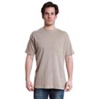 Men's Stanley Classic-fit Garment-dyed Vintage Pocket Tee, Size: Medium, Beig/green (beig/khaki)