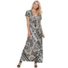 Women's World Unity Printed Maxi Dress, Size: Xl, Grey (charcoal)