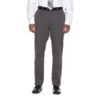 Men's Apt. 9&reg; Slim-fit Stretch Flat-front Suit Pants, Size: 34x34, Grey (charcoal)