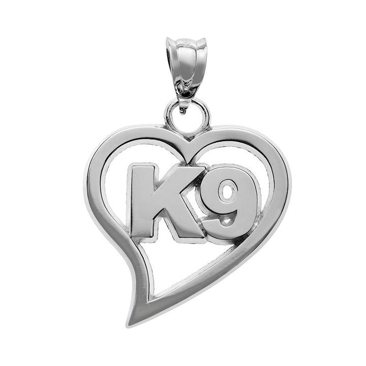 Insignia Collection Sterling Silver K9 Heart Pendant, Women's, Multicolor