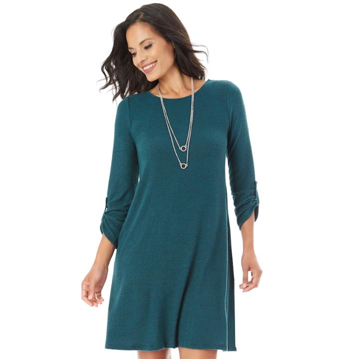 Women's Apt. 9&reg; Swing Dress, Size: Xl, Dark Green
