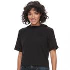 Juniors' So&reg; Perfectly Soft Raglan Hooded Sweatshirt, Teens, Size: Large, Black