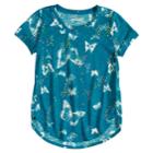 Girls 7-16 Mudd&reg; Printed Tulip Hem Tee, Size: 14, Dark Blue