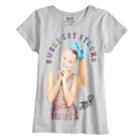 Girls 7-16 Jojo Siwa Sweet But Strong Graphic Tee, Size: Xl, Dark Grey