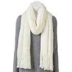 Lc Lauren Conrad Brushed Knit Fringed Oblong Scarf, Women's, Natural