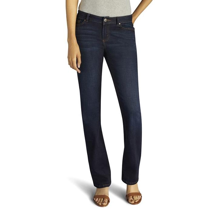 Women's Lee Modern Fit Curvy Bootcut Jeans, Size: 12 T/l, Dark Blue