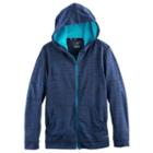 Boys 8-20 Tek Gear&reg; Jersey Space-dyed Hoodie, Size: M(10-12), Blue