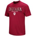 Men's Colosseum Indiana Hoosiers Embossed Tee, Size: Xxl, Med Red