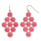 Gs By Gemma Simone Pink Circle Nickel Free Kite Earrings, Women's