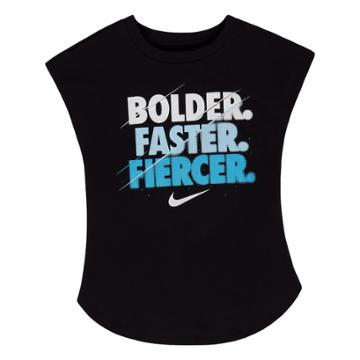 Girls 4-6x Nike Bolder. Faster. Fiercer. Tee, Size: 6x, Oxford