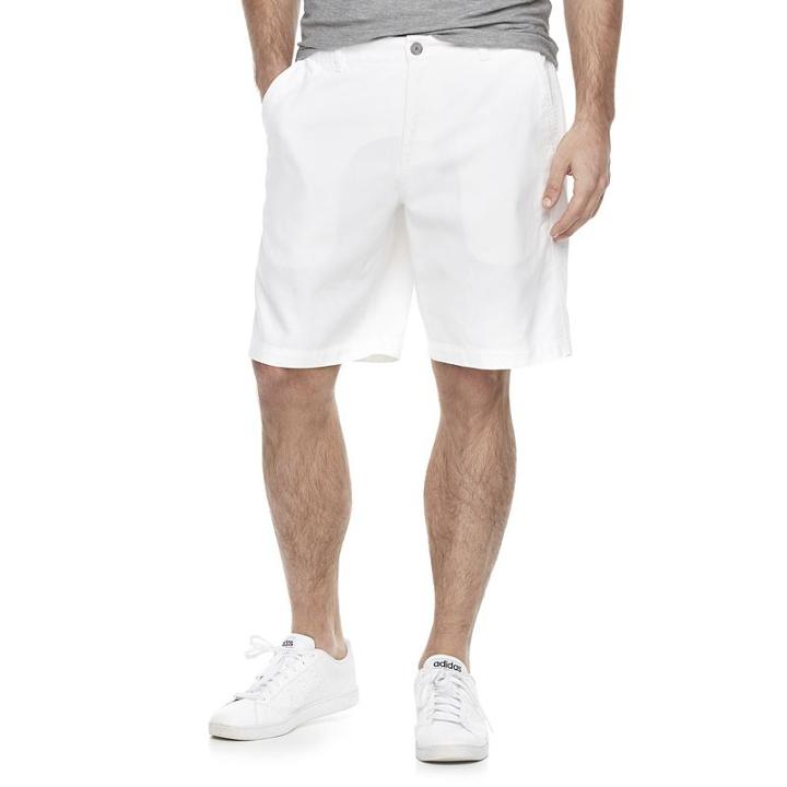 Men's Marc Anthony Slim-fit Linen-blend Shorts, Size: 36, White