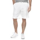 Men's Marc Anthony Slim-fit Linen-blend Shorts, Size: 36, White
