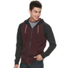 Men's Urban Pipeline&reg; Fleece Raglan Hoodie, Size: Small, Dark Pink