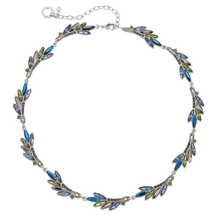 Simply Vera Vera Wang Blue Leaf Necklace, Women's