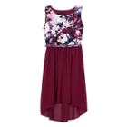 Girls 7-16 Iz Amy Byer Printed Bodice High-low Dress, Size: 16, Ovrfl Oth