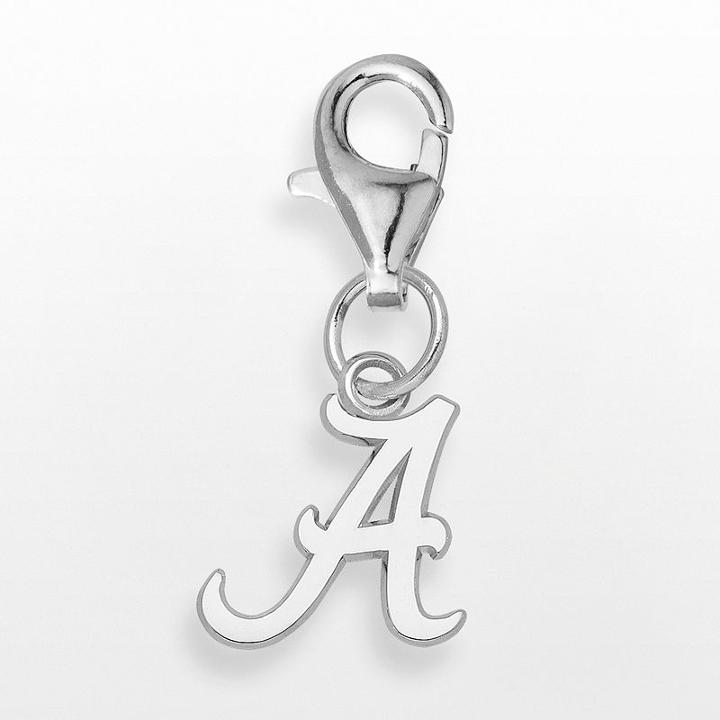 Logoart Alabama Crimson Tide Sterling Silver Logo Charm, Women's, Multicolor