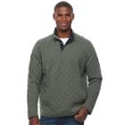 Men's Croft & Barrow&reg; Classic-fit Outdoor Quilted Mockneck Pullover, Size: Xl, Dark Green
