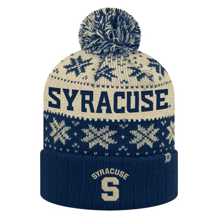 Adult Top Of The World Syracuse Orange Subarctic Beanie, Adult Unisex, Blue (navy)