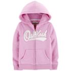 Toddler Girl Oshkosh B'gosh&reg; Logo Fleece Hoodie, Size: 5t, Purple