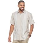 Men's Haggar Classic-fit Plaid Easy-care Button-down Shirt, Size: Small, Brown