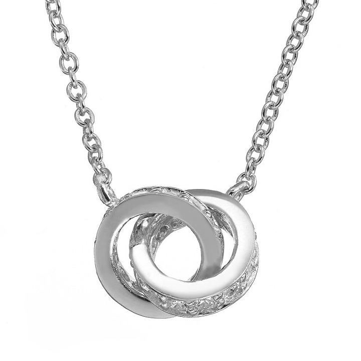Sophie Miller Cubic Zirconia Sterling Silver Unity Necklace, Women's, Size: 18, White